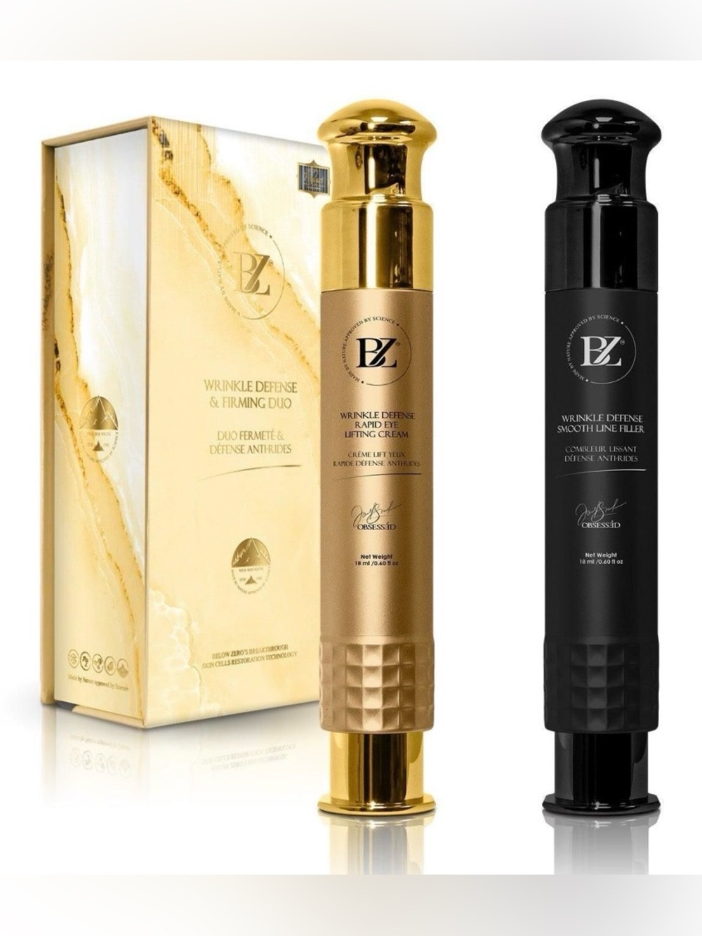 Below Zero Syringe Kit Wrinkle Defense & Firming Duo ~ Retail $1599